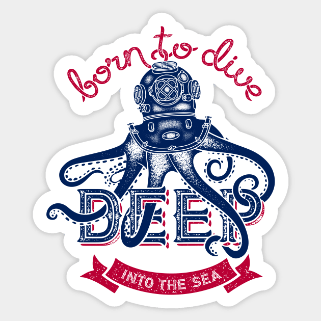 octopus king of deep sea Sticker by xxxbomb